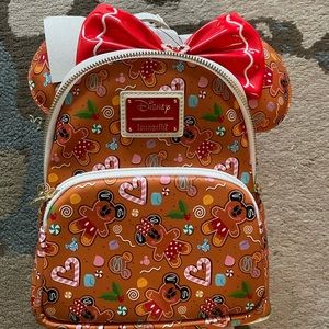 Loungefly Disney Gingerbread AOP mini backpack and headband set. Brand new